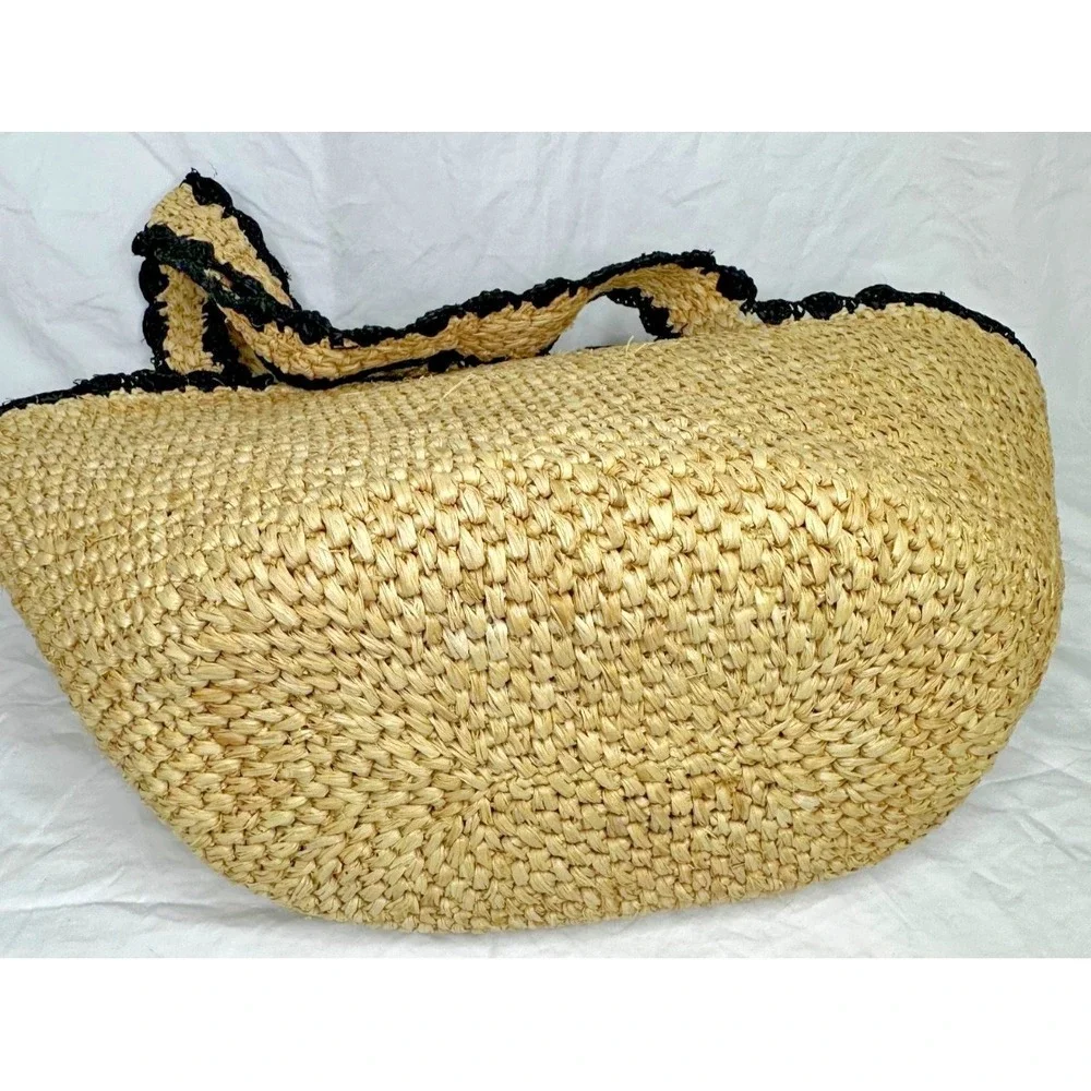 Kate Spade New York x Target Raffia Bow Tote Bag Straw Beach Coastal